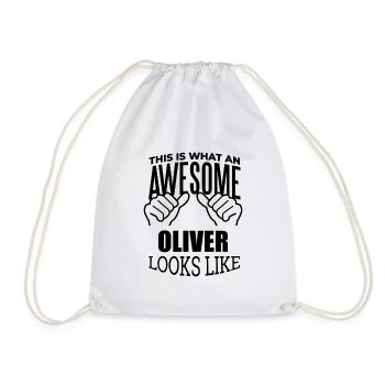 Oliver - Drawstring Bag - white - Front