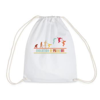 Freerunning Freerunner Obstacle Course Running - Drawstring Bag - white - Front