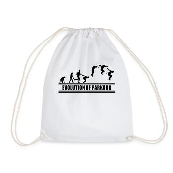 Freerunning Freerunner Obstacle Course Running - Drawstring Bag - white - Front