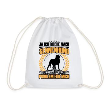 Mountain Dog Smell of Swiss Mountain Dog - Drawstring Bag - white - Front