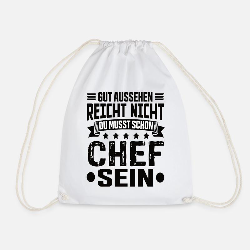 Chef Arbeit Chef Spruch Bester Chef Sprüche - Turnbeutel - Weiß