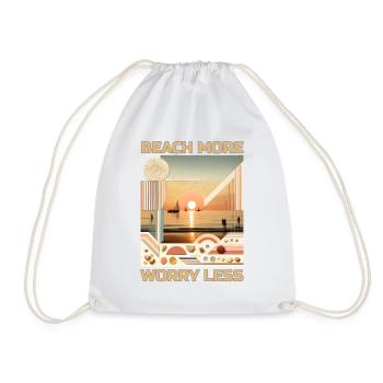 Profitez de la plage sans soucis - Sac de sport léger - blanc - Devant