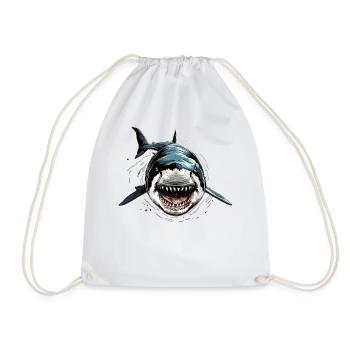 Requin Requin Requin Tigre Requin Requin Gris Grand Requin Blanc - Sac de sport léger - blanc - Devant
