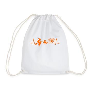 Halloween Mystical Gothic Occult Witch - Drawstring Bag - white - Front