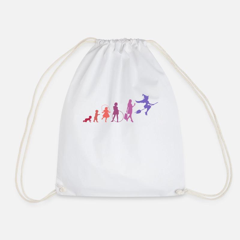Sorcière occulte gothique vintage Halloween Evolution - Sac de sport léger - blanc