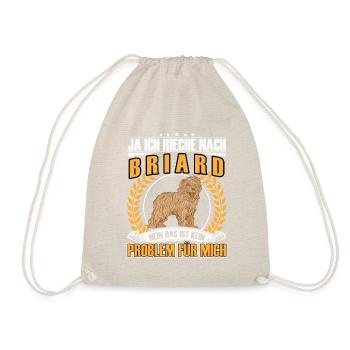 Smell of Briard Berger de Brie - Drawstring Bag - nature - Front
