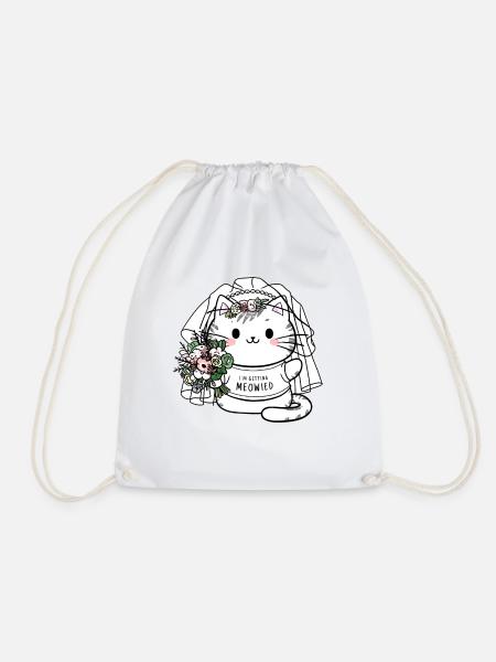 I'm Getting Meowied Kawaii Cat JGA Braut Katze - Turnbeutel - Weiß