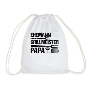 Mari, maître de grillades, papa - Sac de sport léger - blanc - Devant
