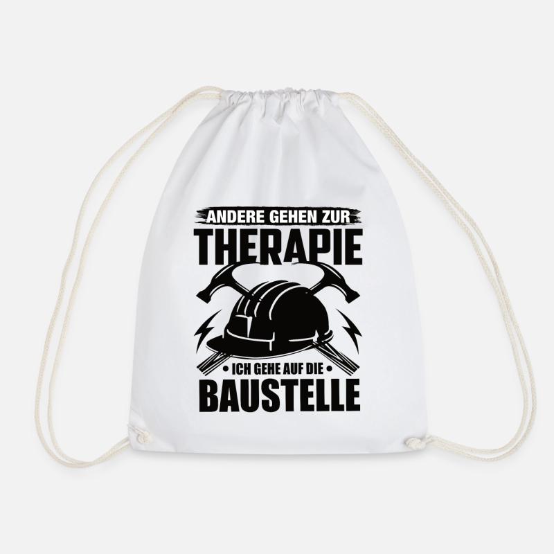 Handwerk Handwerker Handwerker Humor Baustelle - Turnbeutel - Weiß