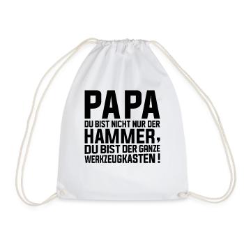 Papa Vatertag Ideen Bester Papa - Turnbeutel - Weiß - Vorne
