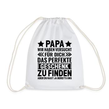 Fête des pères Énonciations de la fête des pères Idées cadeaux pour la fête des pères - Sac de sport léger - blanc - Devant