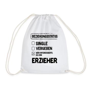 Erzieher Beziehungsstatus - Turnbeutel - Weiß - Vorne