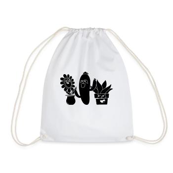 Jardinage Aménagement paysager Plantes de jardin amusantes - Sac de sport léger - blanc - Devant