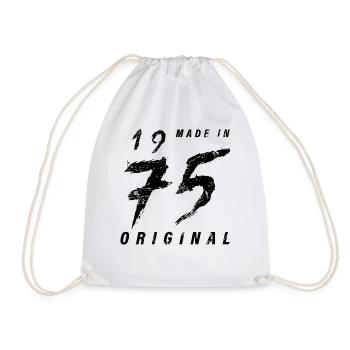 Made In 1975 Original Geburtstag Grunge Distressed - Turnbeutel - Weiß - Vorne