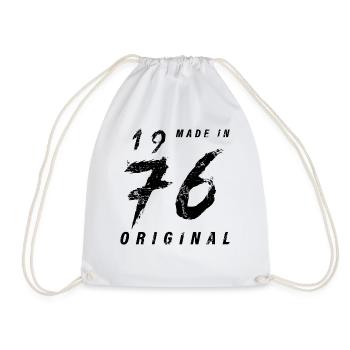 Made In 1976 Original Geburtstag Grunge Distressed - Turnbeutel - Weiß - Vorne