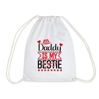 Best Dad - Drawstring Bag - white - Front