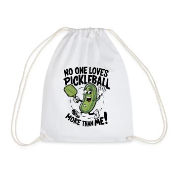 Lustiges Pickleball Gurke Pickleballschläger - Turnbeutel - Weiß - Vorne