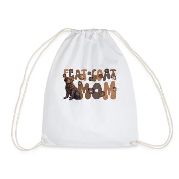 Retriever à poil plat Groovy Maman à poil plat - Sac de sport léger - blanc - Devant