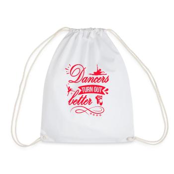 Ballerina Girl Ballet Dancer Dancing Ballet - Drawstring Bag - white - Front