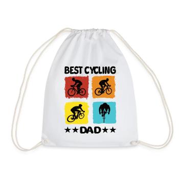 Best Cycling Dad - Turnbeutel - Weiß - Vorne
