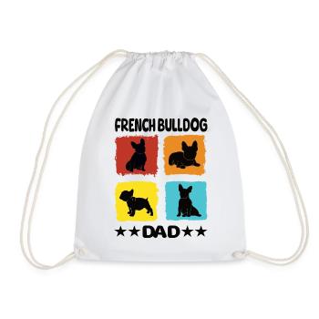 French Bulldog Dad - Turnbeutel - Weiß - Vorne
