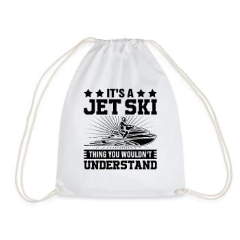 It's a jet ski thing you wouldn't understand - Jets - Drawstring Bag - white - Front