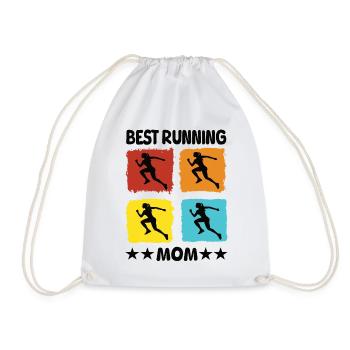 Meilleure maman qui court - Sac de sport léger - blanc - Devant