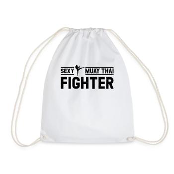 Sexy Muay Thai Fighter - Muay Thai Fighter - Drawstring Bag - white - Front
