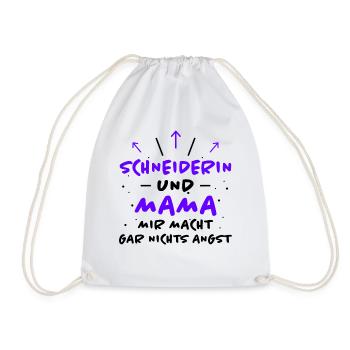 Schneiderin Spruch Lustiges Schneiderin Geschenk - Turnbeutel - Weiß - Vorne