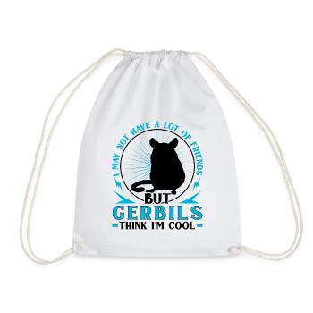 Une gerbille pense que je suis cool Gerbille rongeur - Sac de sport léger - blanc - Devant