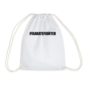 #KarateFighter - Entraînement de karaté Karaté Combattant - Sac de sport léger - blanc - Devant