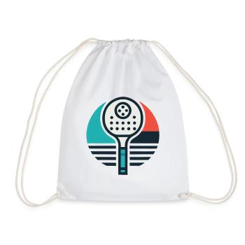 Pickleball Emblem - Drawstring Bag - white - Front