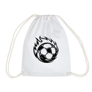 Style de dessin animé de football - Sac de sport léger - blanc - Devant