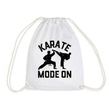 Karate Mode On - Karate Fighter Karate - Turnbeutel - Weiß - Vorne