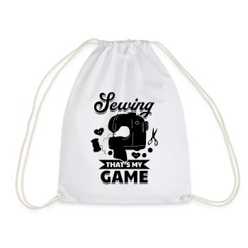 Sewing that's my game - Funny Sewing Ideas Seamstr - Turnbeutel - Weiß - Vorne
