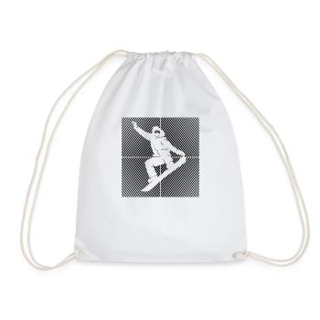 Snowboard Snowboard Remontée mécanique Snowboarder - Sac de sport léger - blanc - Devant