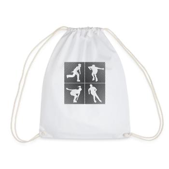 Inline-Skating Rollerskates Inline-Skater - Drawstring Bag - white - Front