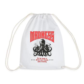 Madness - Cthulhu Cult Lovecraft Necronomicon - Drawstring Bag - white - Front