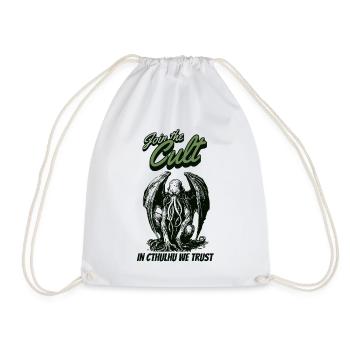 Join the Cult Cthulhu Kult Lovecraft Necronomicon - Drawstring Bag - white - Front