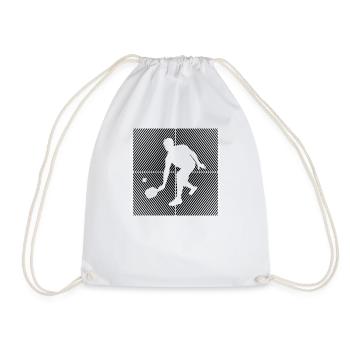 Pickleball Player Pickleball Balls Game - Drawstring Bag - white - Front