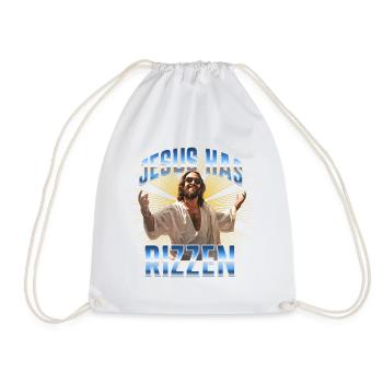 Jesus has rizzen - Turnbeutel - Weiß - Vorne