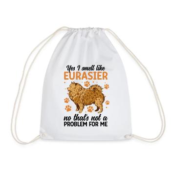 Oui, je sens l’Eurasier Spitz Eurasien - Sac de sport léger - blanc - Devant