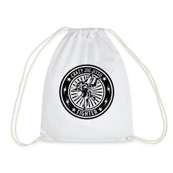 Combattant fou de Jiu Jitsu - Arts martiaux de Jiu Jitsu - Sac de sport léger - blanc - Devant