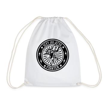 Sexy Jiu Jitsu Fighter - Funny Brazilian Jiu Jitsu - Drawstring Bag - white - Front