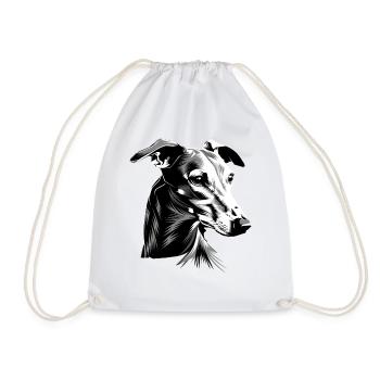 Windhund Hundeliebhaber Jagdhund Liebe Greyhound - Turnbeutel - Weiß - Vorne
