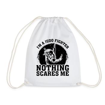 Je suis un combattant de judo, rien ne me fait peur - Judo Judoka - Sac de sport léger - blanc - Devant