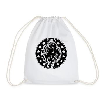 Judo Girl Judo Fighter - Drawstring Bag - white - Front