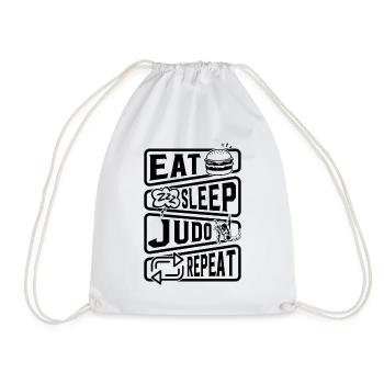 Manger Dormir Judo Répéter - Judo Arts Martiaux Judo - Sac de sport léger - blanc - Devant