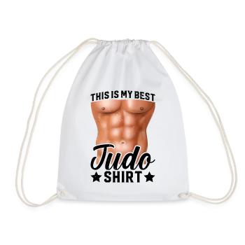 This is my best Judo shirt Judo - Turnbeutel - Weiß - Vorne