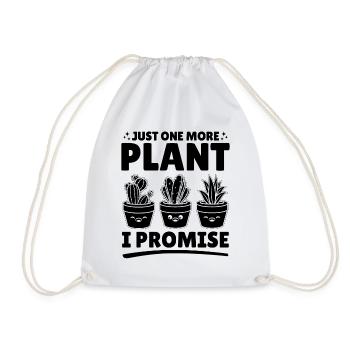 Juste une plante de plus, je vous le promets - Jardinier drôle - Sac de sport léger - blanc - Devant